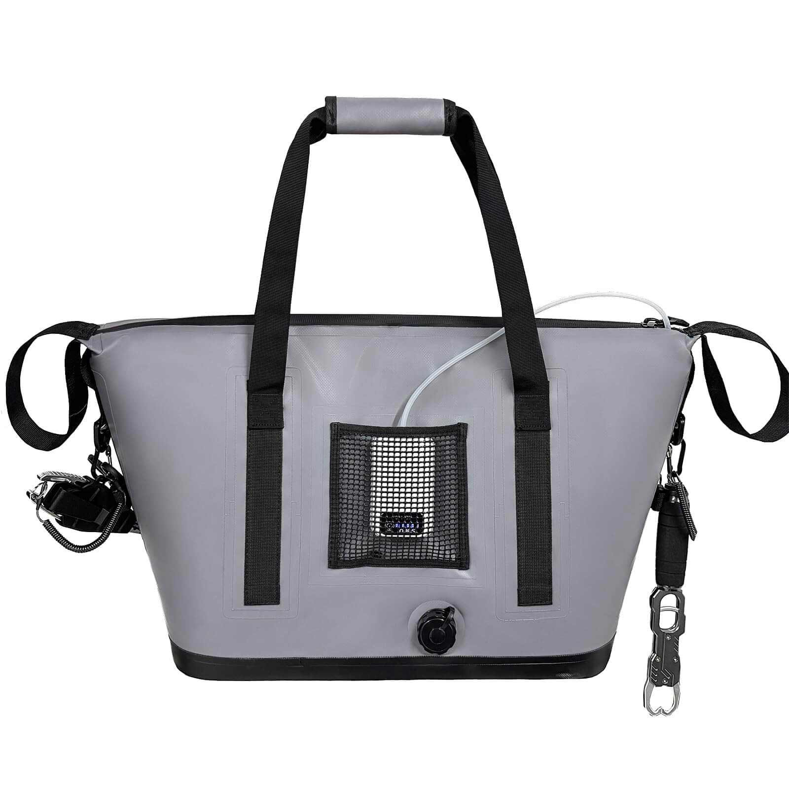 37QT Fish Cooler Bag With Fishing Rod Holder