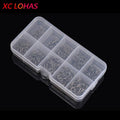 LEO 600PCS/BOX High Carbon Steel Fishing Hooks Sharp Barbed Circle   3#-12#
