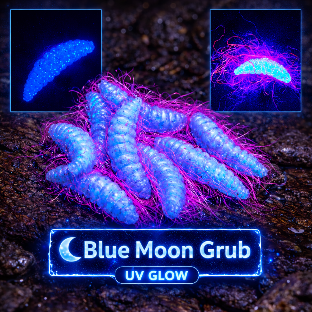 1" Hairy Waxworm "The Fuzz Grub" 8 Per Pack