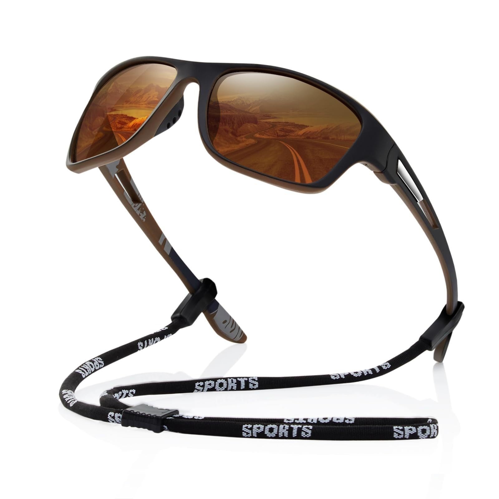 Fashion Sports Night Vision Glasses For Men Polarized Cycling Sunglasses Sun-shade