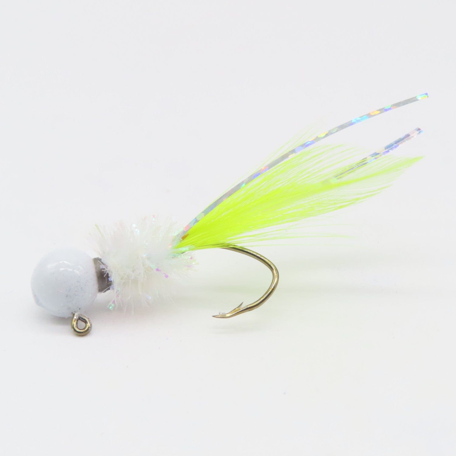 Hand Tied Crappie Jigs  - Rooster Hackle Tail