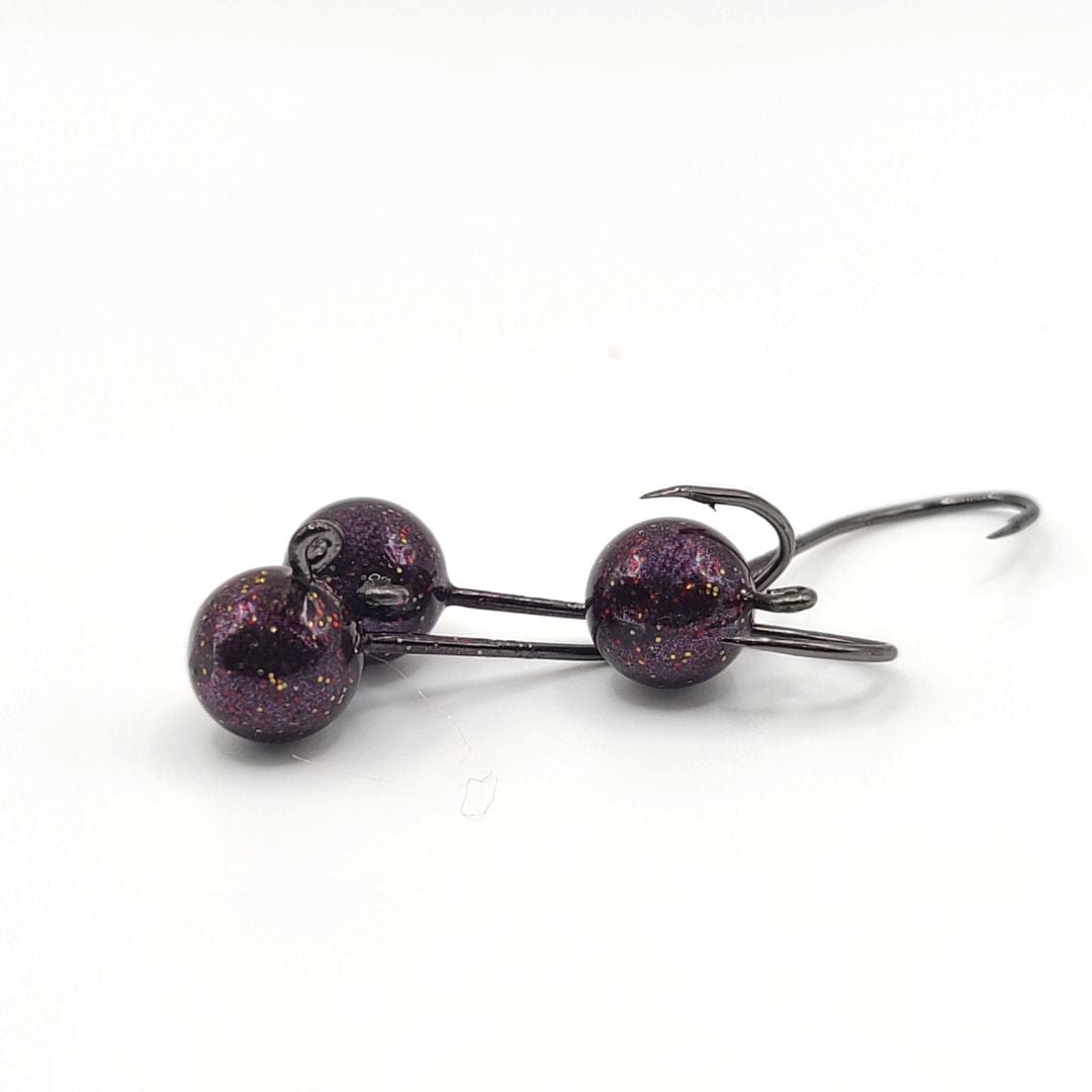 Round Jig Heads - 1/32- 1/16 - 1/8 - 12 Pack - No Collar